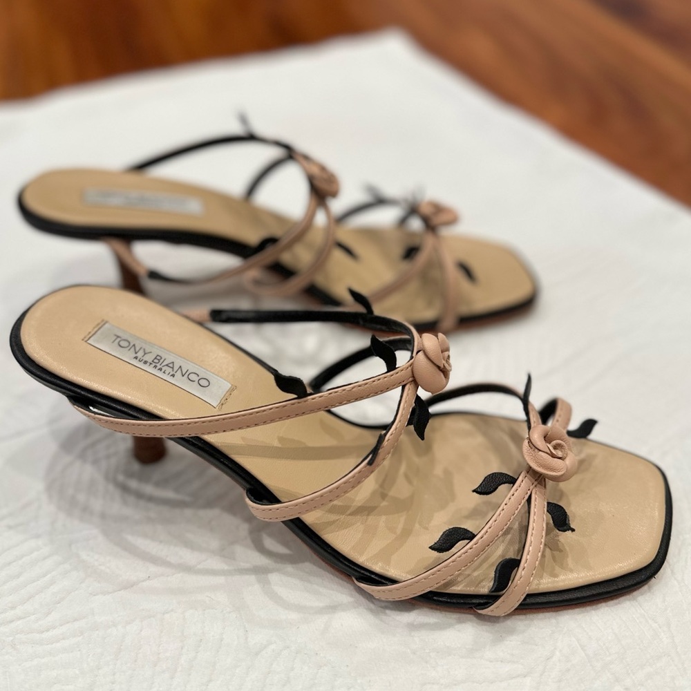 Tony Bianco Allure Beech Nappa Heels